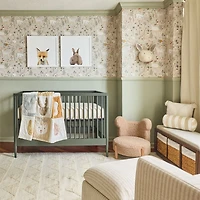 Textured Triangle Beige Hand-Woven Flatweave Kids Area Rug 6'x9'