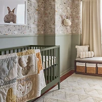Textured Triangle Beige Hand-Woven Flatweave Kids Area Rug 6'x9'