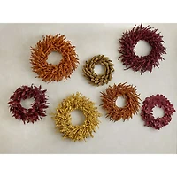 Dried Burgundy Eucalyptus Wreath 30"