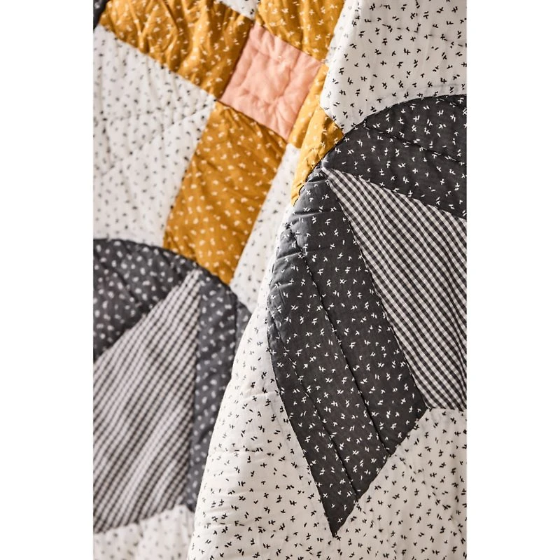 Gee's Bend Little Sassy Patchwork Organic Cotton Baby Crib Quilt