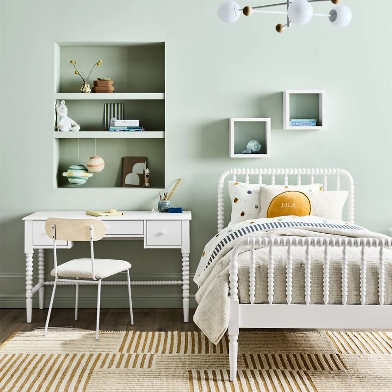Jenny Lind White Wood Spindle Kids Twin Bed