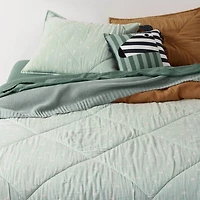 Bubble Knit Verte Green Kids Bed Blanket