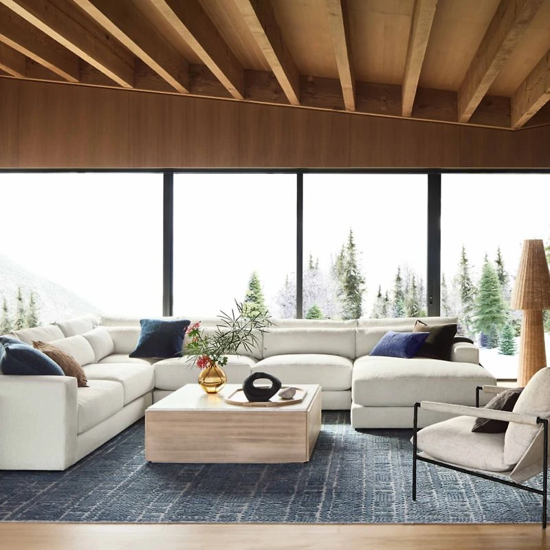 Tessere Rattan Floor Lamp 64"