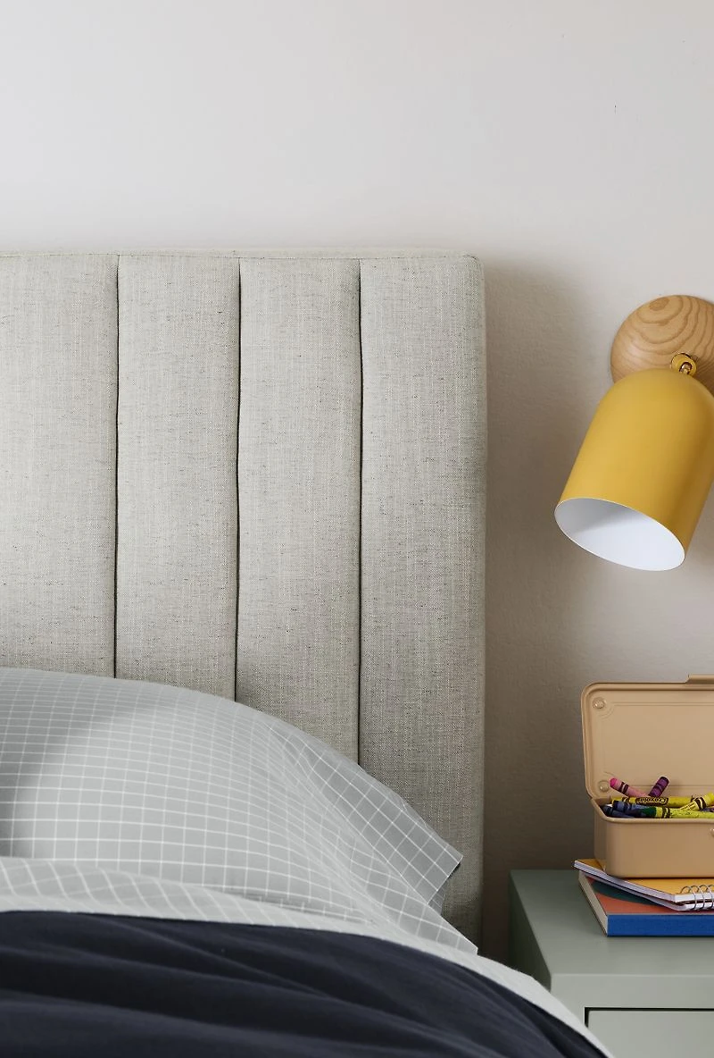 Finn Natural Upholstered Kids Full Bed