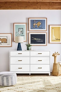 Liam Geo Navy Blue Rope Kids Table Lamp