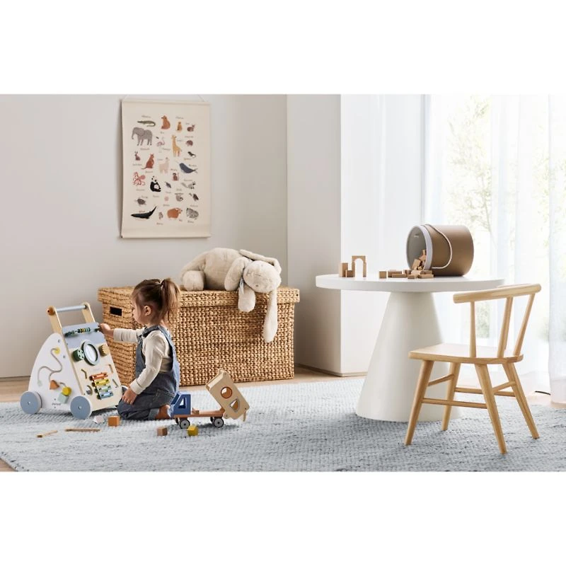 Orlian Wool Mist Blue Kids 12"x18" Rug Swatch