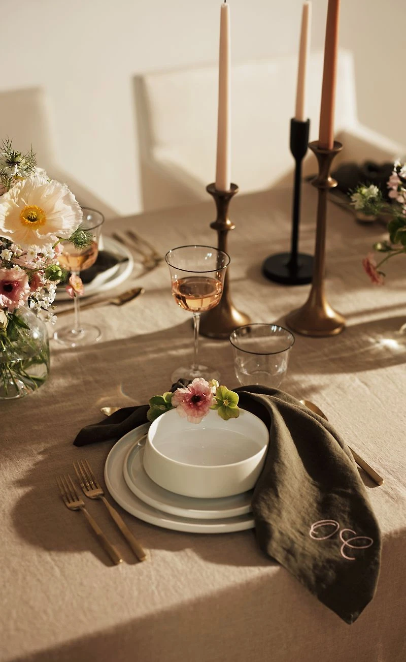 Emmett Antique Brass Taper Candle Holder 9.25"