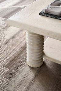 Lyon Wool Traditional Hand-Tufted Beige Area Rug 8'x10'