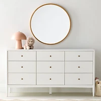 Hampshire 64" White Extra Wide 9-Drawer Kids Dresser