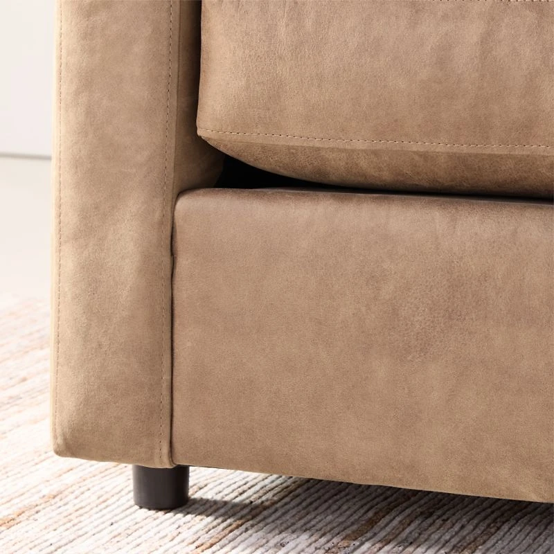 Barrett II 91" Leather Track Arm Sofa