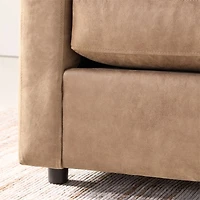 Barrett II 91" Leather Track Arm Sofa