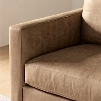 Barrett II 91" Leather Track Arm Sofa