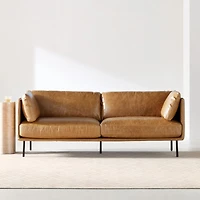 Wells 84" Leather Sofa