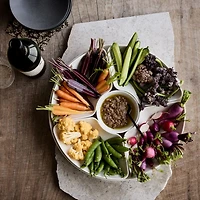 Mezze Ceramic Tapas Serving Round Modular Platter