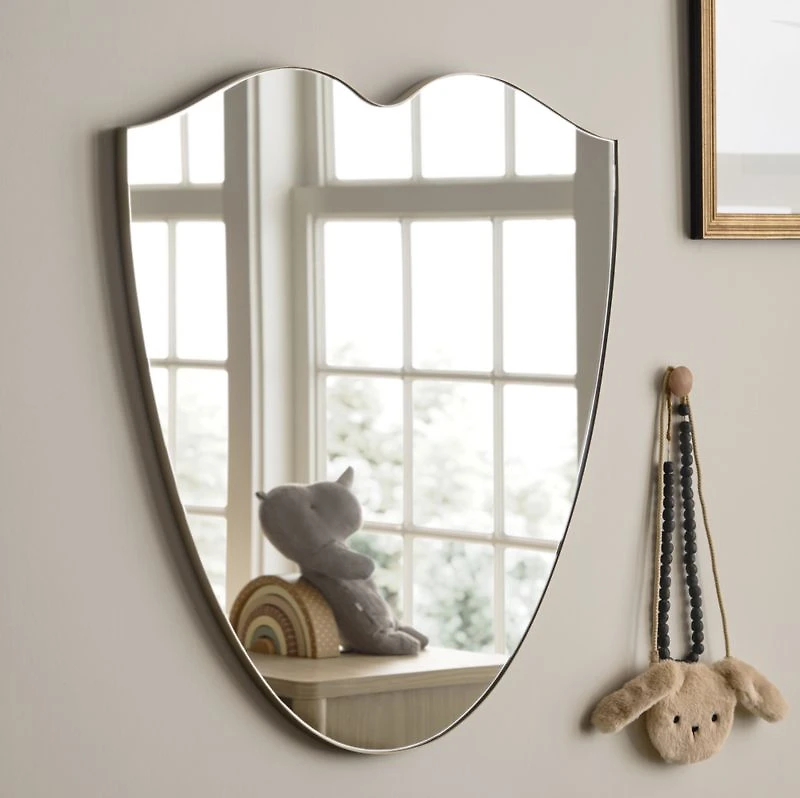 Bristol Shield Shape Metal Kids Wall Mirror