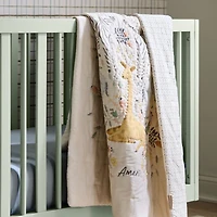 Sweet Savannah Organic Cotton Baby Crib Quilt
