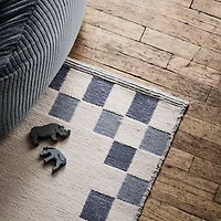 Finish Line Smoke Blue Kids Area Rug 8'x10'
