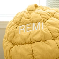 Savannah Yellow Small 30" Puffy Kids Bean Bag Chair Cover
