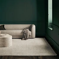 Prato Performance Wool Ivory Area Rug 6'x9'