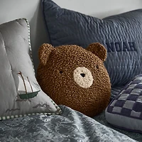 Cozy Cloud Slate Blue Washed Organic Cotton Kids Quilted Pillow Sham
