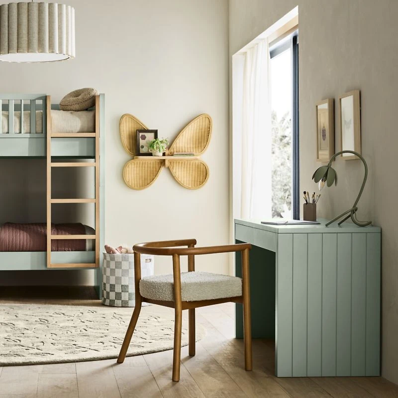 Large Wicker Butterfly Shelf