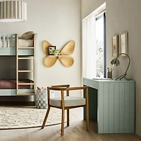 Large Wicker Butterfly Shelf