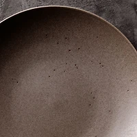 Craft Espresso Stoneware Coupe Dinner Plates, Set of 8