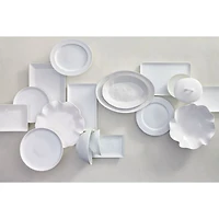 White Ruffle 16" Platter