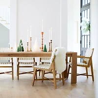 Taj White Leather Side Chair