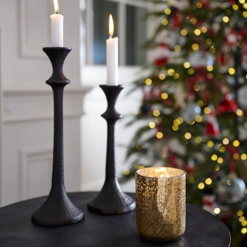 Emmett Bronze Taper Candle Holder 9.25"