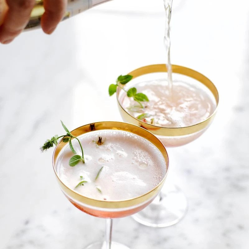 Pryce Gold 8-Oz. Coupe Glass
