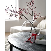 Clairemont Ebonized Oak Wood 60" Oval Coffee Table with Shelf