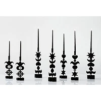 Picado Large Black Metal Taper Candle Holder 18" by Lucia Eames™