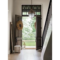 North Brass Cage Pendant Light by Leanne Ford