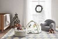 Large Pewter Grey Kids Lounge Nod Chair