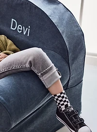 Large Dark Indigo Kids Lounge Nod Chair