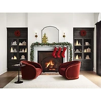 Emmy Black Wall Mirror 36"x40"