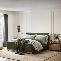 Pacific Ivory Upholstered King Bed