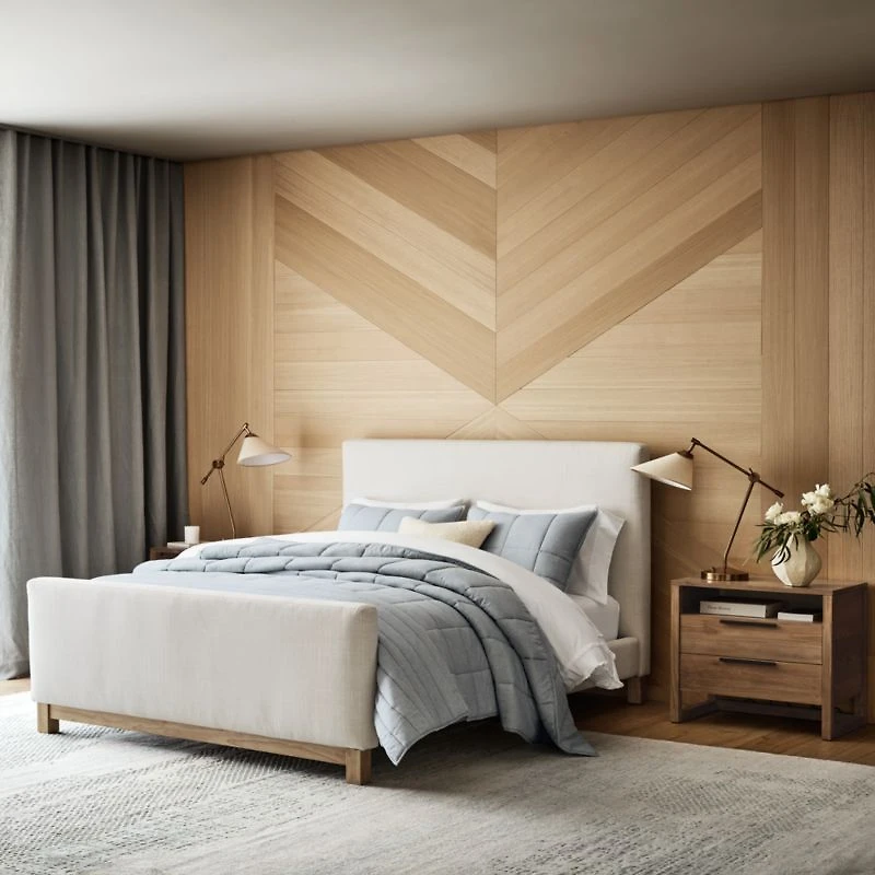 Pacific Ivory Upholstered King Bed