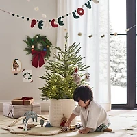 Festive Felt Peace and Love Holiday Garland