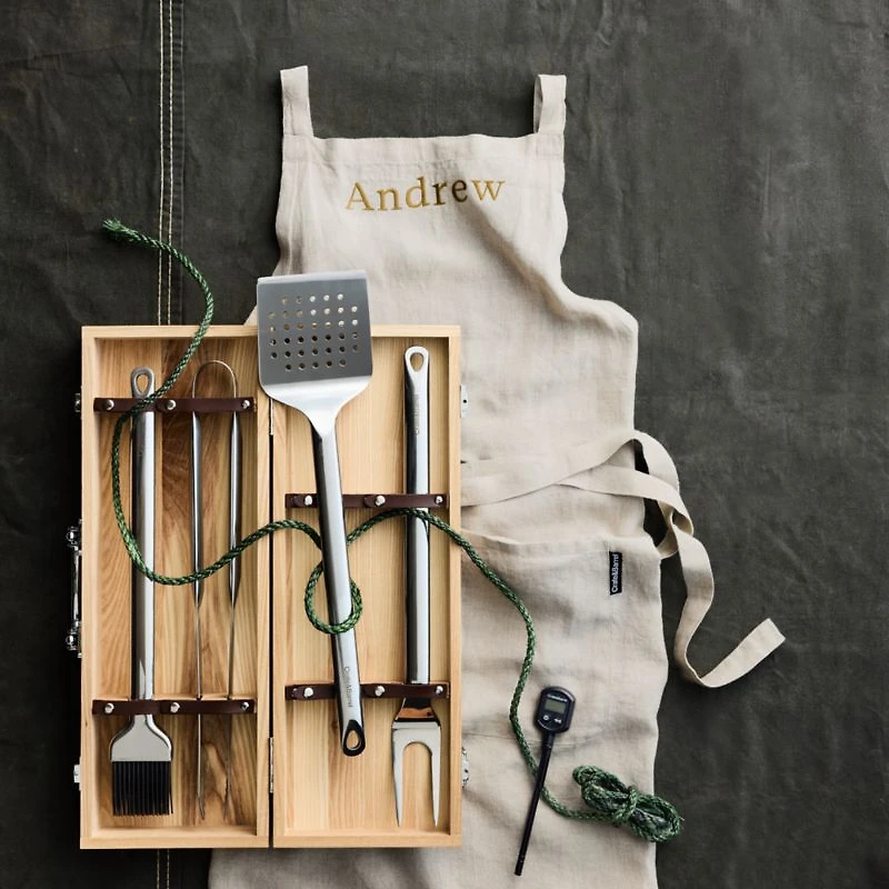 Marin Natural Tan European Flax ®-Certified Cotton Apron