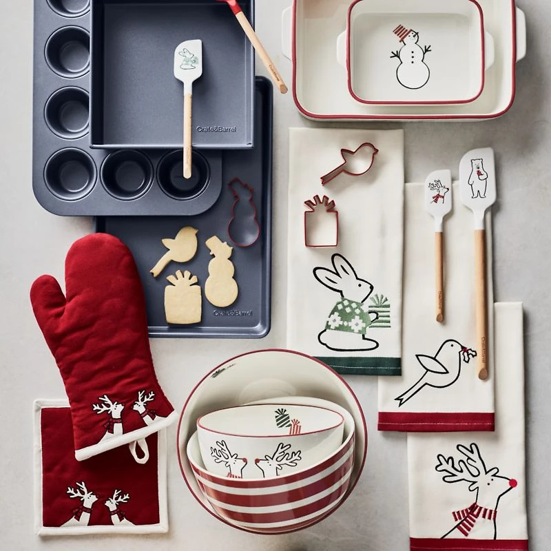 Arctic Friends Silicone and Wood Mini Spatulas, Set of 2 by Joan Anderson