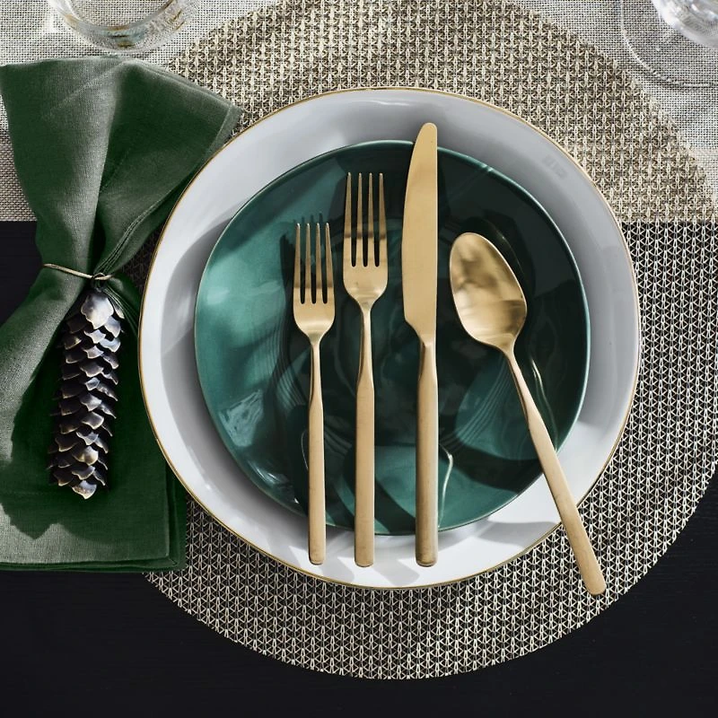 Mercer Champagne Flatware 5-Piece Place Setting