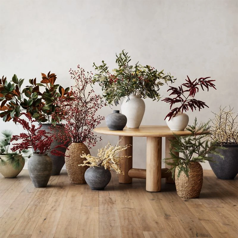 Ophelia  20.9" x 20.8" Black Medium Planter