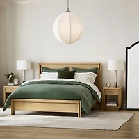 Hastings 18" Rye Wood Narrow Nightstand