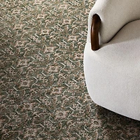 Cannes Wool Traditional Hand-Knotted Green Area Rug 12'x15'