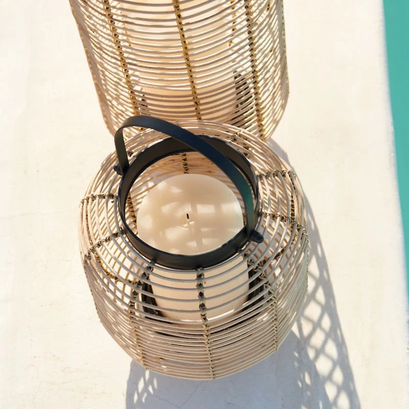 Brigton Rattan Outdoor Lantern 16"