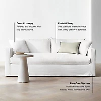Willow II Slipcovered Bench Sofa