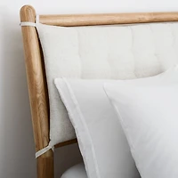 Solano Queen Wood Bed Headboard Cushion