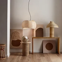 Seta Wicker Table Lamp